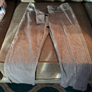 Navy & White Pinstripe Capris